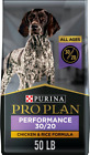 Purina Pro Plan 30/20 Chicken & Rice Formula Dry Dog Food, 50lb