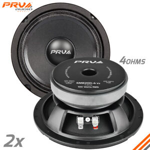 2x PRV Audio 6MB200-4 Midbass Car Audio 6.5