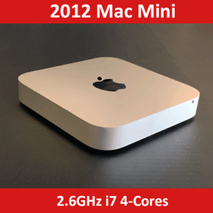 2012 Mac Mini | 2.6 GHz Quad-Core Intel Core i7 | 16 GB RAM | 1TB SSD + 4TB SSD