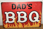 Tin Dad's BBQ Sign 11 3/4