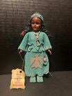 Vintage Cherokee Indian Native American Doll Handmade Leather  SLEEPY EYES 7.5”