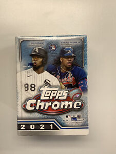 New Factory Sealed 2021 Topps Chrome MLB Baseball Cards Blaster Box