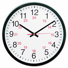 UNIVERSAL 24-Hour Round Wall Clock 12 5/8