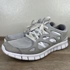 Nike Mens Free Run 2 537732-014 Gray Running Shoes Sneakers Size 12.5
