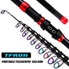 New Telescopic Spinning Fishing Rod Travel Lure Carbon Fiber Casting Pole Tackle