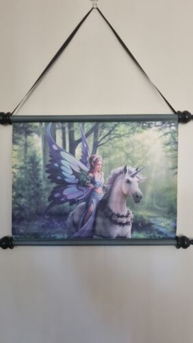 Anne Stokes Realm of Enchantment Fairy Fantasy Scroll Wall Art