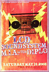 LCD Soundsystem w/ M.I.A. and Diplo 2005 Fillmore SF F690 Poster by Justin Page