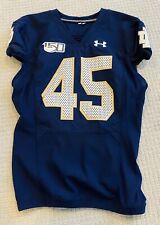Notre Dame Game Worn Team Issued Jersey 2019 Throwback #45 Shows Use!