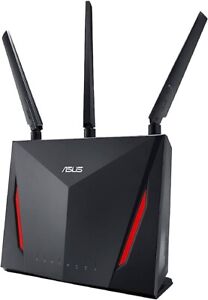 ASUS AC2900 Dual Band Gigabit WiFi Wireless Gaming Router RT-AC86U Mesh Used