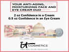 IT Cosmetics 2 pc CONFIDENCE Anti-Aging Skincare Full Size Face Eyes $106