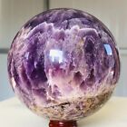 1789g Natural Fantasy Amethyst Quartz Crystal Sphere Mineral Healing AF107