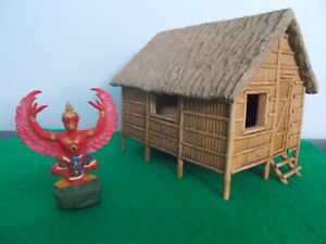 Great tropical house/hut/shack. 1/32 ceramic. Vietnam. WWII. Maya/Aztec