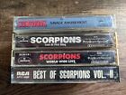 Scorpions Cassette Tape Lot (4) First Sting Live Best Of Savage Free Shipping