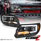 For 15-22 Chevy Colorado Black Clear Projector Headlight LED Neon Tube DRL Lamp