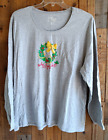 Just My Style Top Plus Size 3X Pullover Long Sleeve Christmas