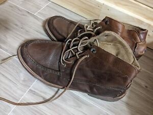 Olukai Kohala Mens Brown Leather Shoes/Boots Size 13 M