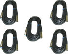 5 PACK 25 FT 3 Pin XLR Male to Female MICROPHONE audio cord mic Shielded cable