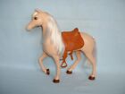 BARBIE DOLL HUGS N HORSES Figure Toy With Saddle (MATTEL/PONY/RIDER/BROWN/BIEGE)