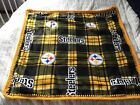 Pittsburgh Steelers NFL BABY TODDLER Fleece Blanket with Crochet Edge