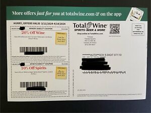Total Wine Coupon Codes Exp 4/14/24 Valid For NJ