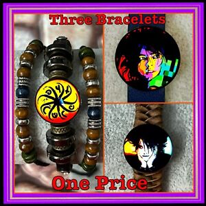 THE CURE  🎸 THREE EXCLUSIVE BRACELETS WITH THREE IMAGES  FOR ONE PRICE