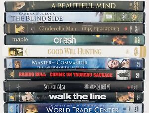 10 Drama DVD Lot - A Beautiful Mind/World Trade Center/Good Will Hunting/Crash +