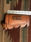 Fits 22LR 22Magnum Leather Bullet Cartridge Rifle Stock Buttstock Cover Holder