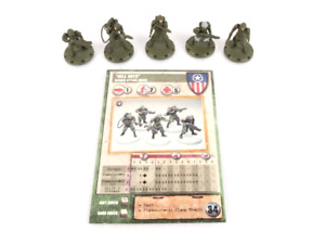 Dust Tactics Ranger Attack Squad Hell Boys + Card FFG Allied Miniatures