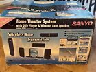 Sanyo DWM-4500 DVD Home Theater System with wireless rear speakers NEW IN BOX!