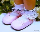 PINK w/Side Bow MARY JANES DOLL SHOES fits 23