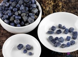 Raw Blue SAPPHIRE Crystal Small Chips - Gemstones, Raw Rocks and Minerals, E1519