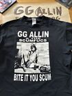 VINTAGE GG Allin SCUMFUCS XL Shirt and Poster Lot - Late 1980’s PUNK ROCK RARE!