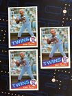1985 Topps Baseball #536 Kirby Puckett Rookie Card Lot x3 Twins ExMint-NrMint RC