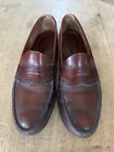 GH Bass Weejuns Burgundy Leather Slip On Penny Loafers Mens Size 12B Made In USA