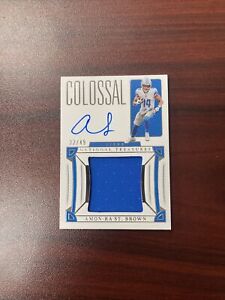 2022 National Treasures Amon-Ra St. Brown Colossal Patch Auto SP 22/49 #CS-AST