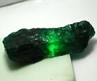Certified 394.50 CT Colombian Green Emerald Natural Rough Huge Loose Gemstone