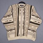 Vintage Protege Sweater Mens 2XL Long Sleeve 3D Textured Knit Cosby Pullover