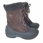 Sorel Cumberland Brown Leather Waterproof Winter Boots Womens Sz 6 M NL1579-248