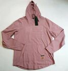 Akoo men 100% authentic endzone pullover hoody heather ash rose new rare 1of1