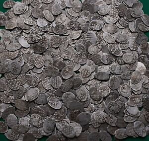 Mikhail Fyodorovich 1613-1645 LOT 100 Russian COINS Silver Kopek SCALES