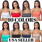 Color Story Women's Strapless Lined Lace Layering Bandeau Bra Crop Top