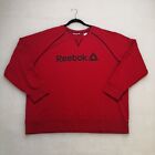 Reebok Mens Sweater Red Adult Size 3XL Athletic Long Sleeve Pullover