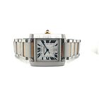 Cartier Tank Francaise 2302 Steel & 18k Yellow Gold Automatic Watch Box & Papers