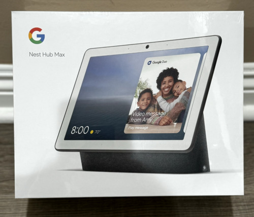 Nest Hub Max Smart Display with Google Assistant - Charcoal Brand New Sealed