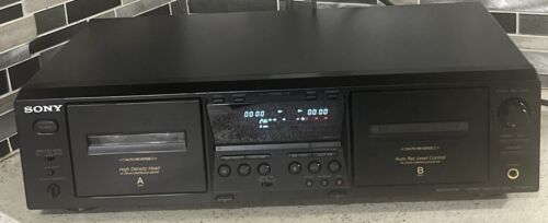 Sony TC-WE475 Stereo Dual Cassette Deck Tape Recorder Tested & Working