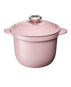 Le Creuset Rice Pot Casserole Maker Cooker Chiffon Pink Hibiscus 2 1/4 Qt New