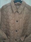 BNWT M & S button down spice-colour quilted collared pocket coat - size 18