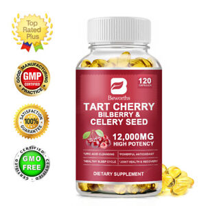 Organic Tart Cherry 10:1 Extract 12000mg Equivalent, 120 Vegetarian Capsules