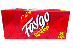 Faygo Red Pop Strawberry  Soda 8 pack