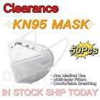 CLEARANCE! 50Pcs White KN95 Protective 5 Ply Disposable Face Mask